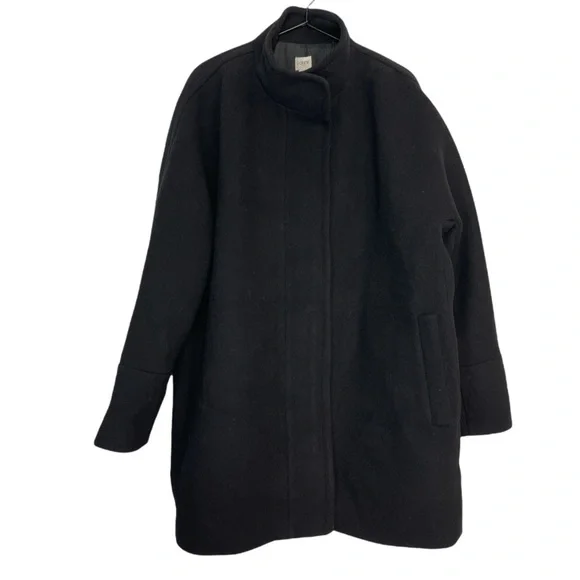 J. Crew Factory Black Pea Coat - Picture 5 of 12